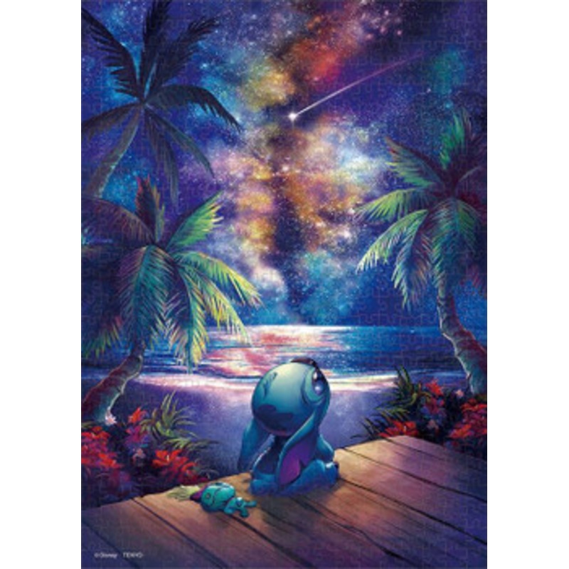 Tenyo D500-673 Jigsaw Puzzle Disney Lilo & Stitch Wishing on a Star (500 Pieces)