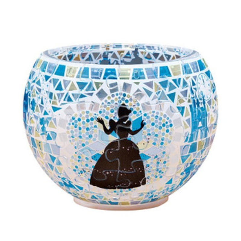 Yanoman 2201-61 3D LED Lamp Shade Puzzle Disney Cinderella Glass Mosaic Pattern (80 Pieces)