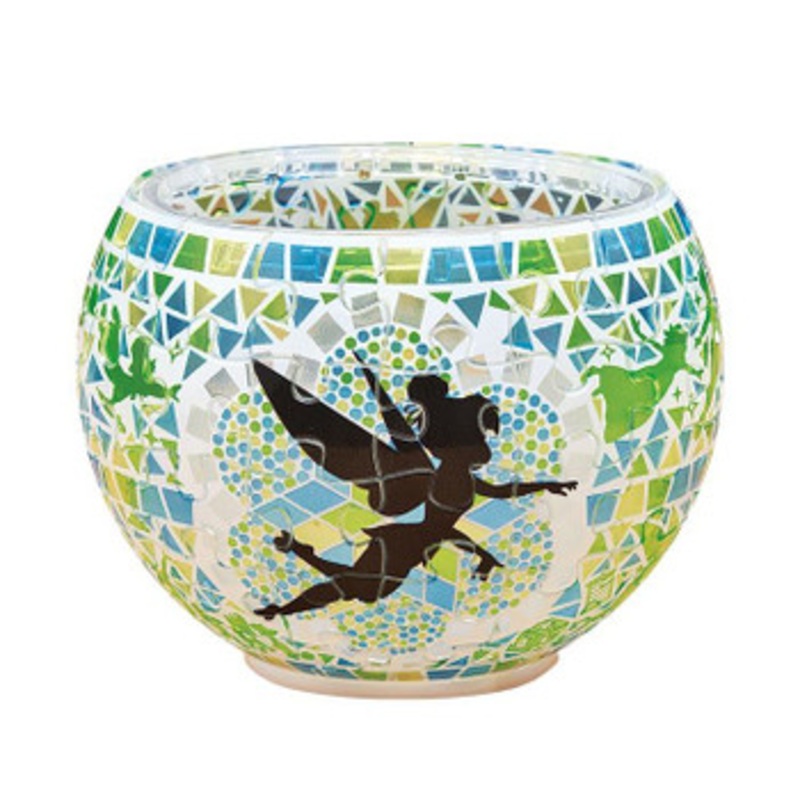 Yanoman 2201-63 3D LED Lamp Shade Puzzle Disney Tinker Bell Peter Pan Glass Mosaic Pattern (80 Pieces)