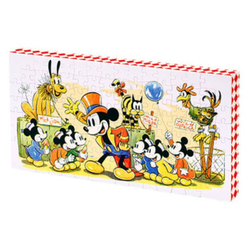 Yanoman 2304-19 Jigsaw Puzzle Disney Retro Circus Mickey & Friends (120 Pieces)