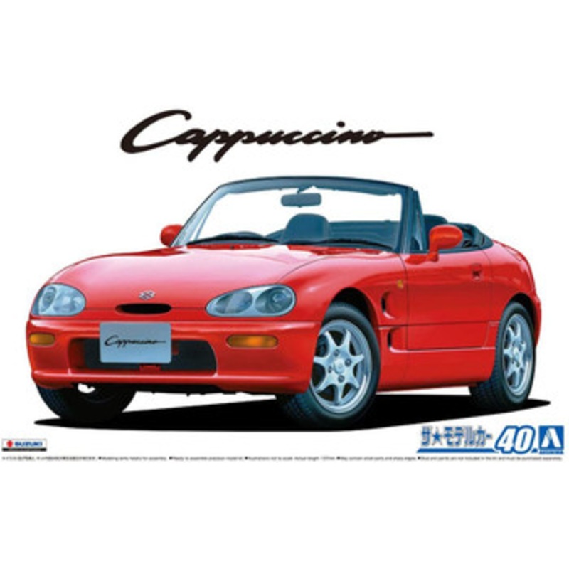 Aoshima The Model Car 1/24 Suzuki EA11R Cappuccino 1991 Plastic Model