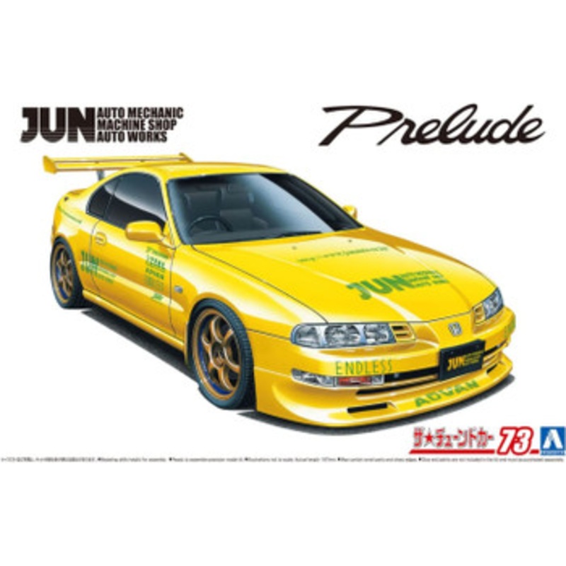 Aoshima The Tuned Car No.73 1/24 JUN Auto Mechanic BB1 Prelude ’91 (Honda) Plastic Model