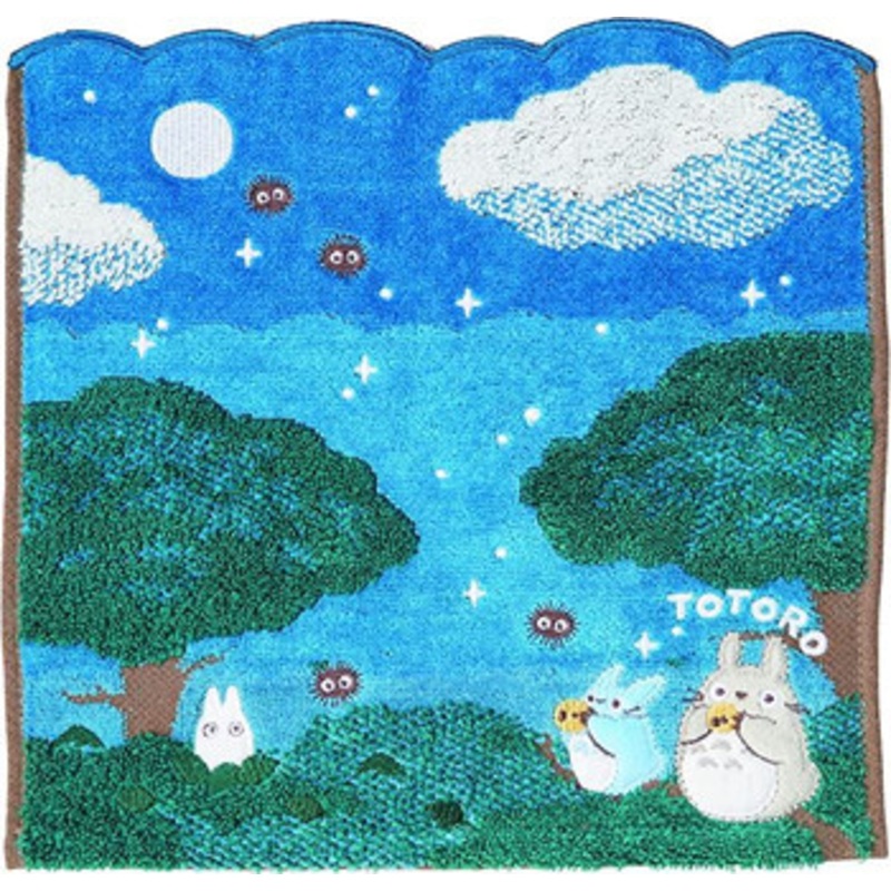Marushin Mini Towel My Neighbor Totoro ‘On a moonlit night’