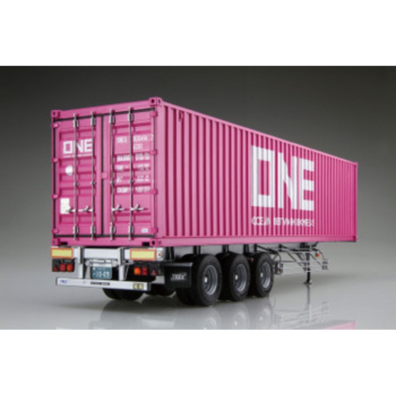 Aoshima Heavy Freight 1/32 Nippon Trex Container Semi-Trailer 40 Foot Plastic Model