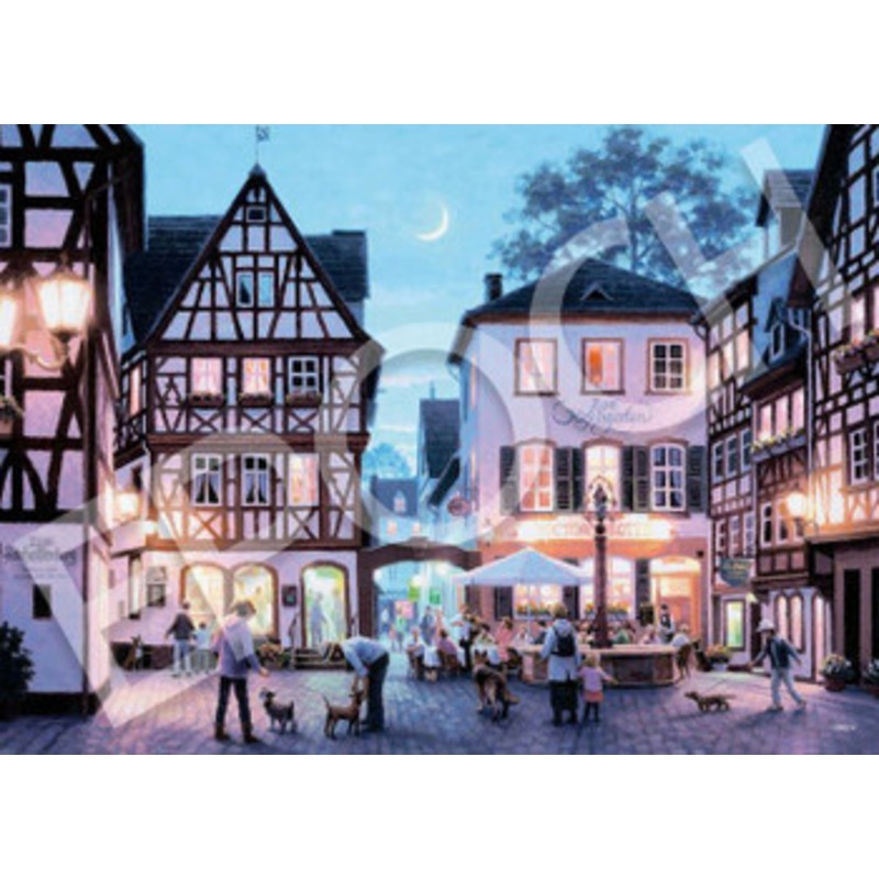 Epoch 07-727s Jigsaw Puzzle Walk Time by Teppei Sasakura (Glow in the Dark) (500 Pieces)