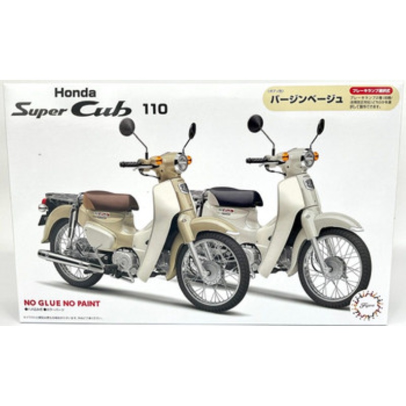 Fujimi 1/12 NEXT Series Honda Super Cub 110 (Virgin Beige) Plastic Model