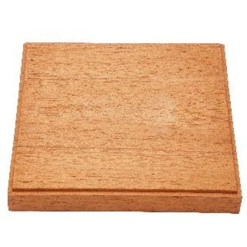 GSI Creos Wooden Base Display Square 15 cm (For Plastic Models/Figures)