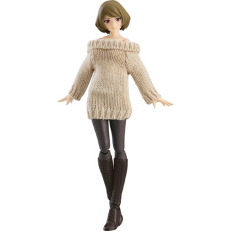 Max Factory figma Female Body (Chiaki) with Off-the-Shoulder Sweater Dress