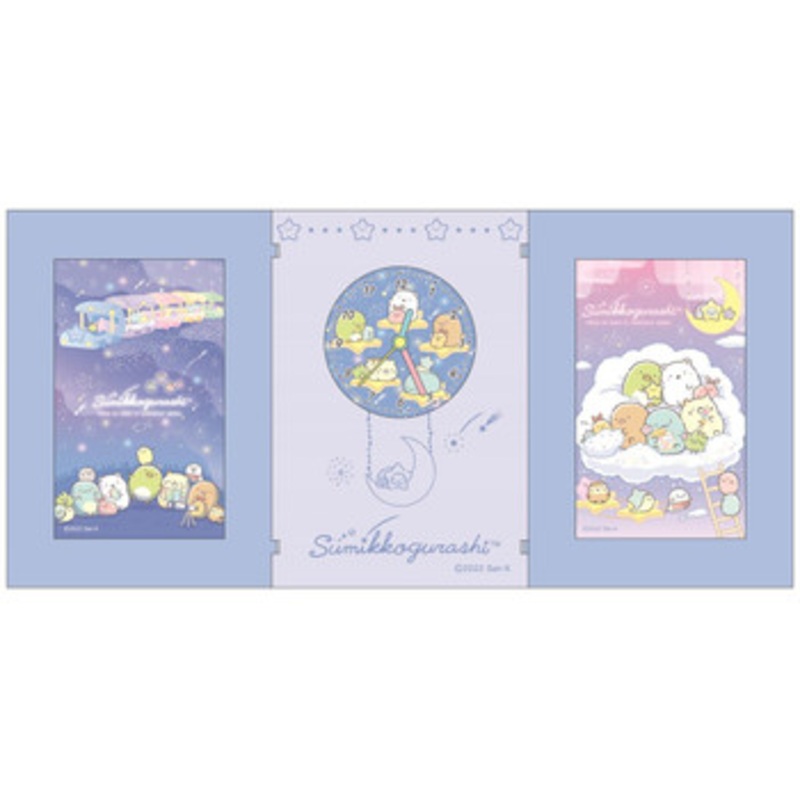 T’s Factory Sumikko Gurashi Pen Holder with 2 Photo Flames and Clock A Walk in Starry Sky