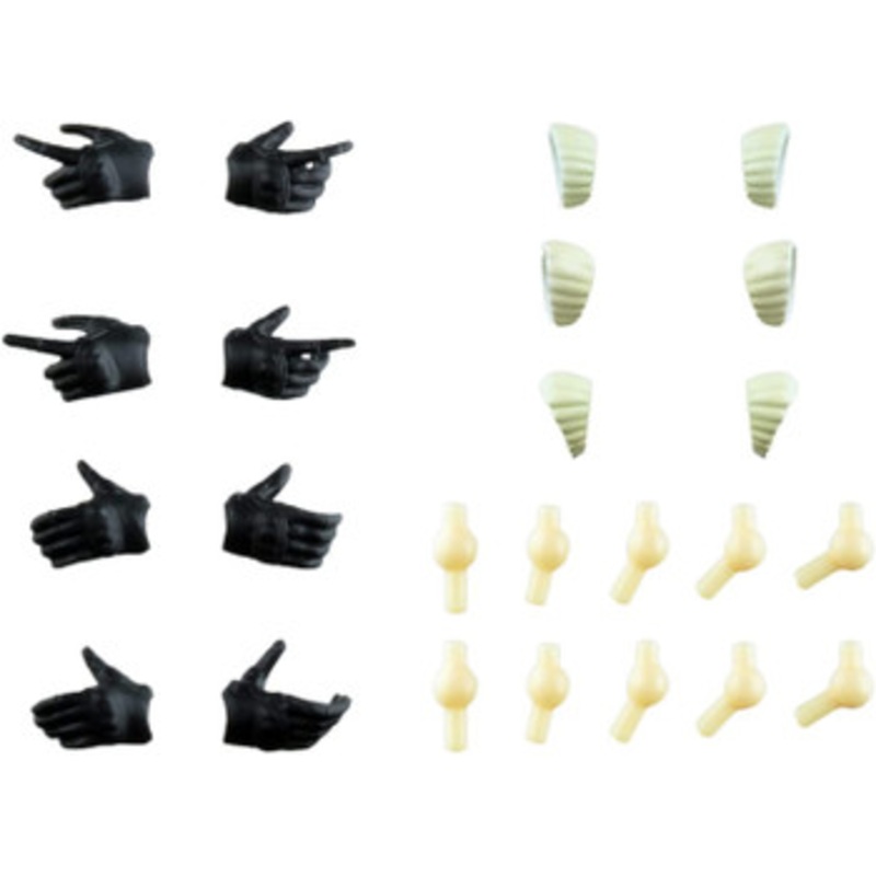 Tomytec Military Series 1/12 Little Armory LAOP08 Sousai Shojo Teien Tactical Glove (Black) Plastic Model