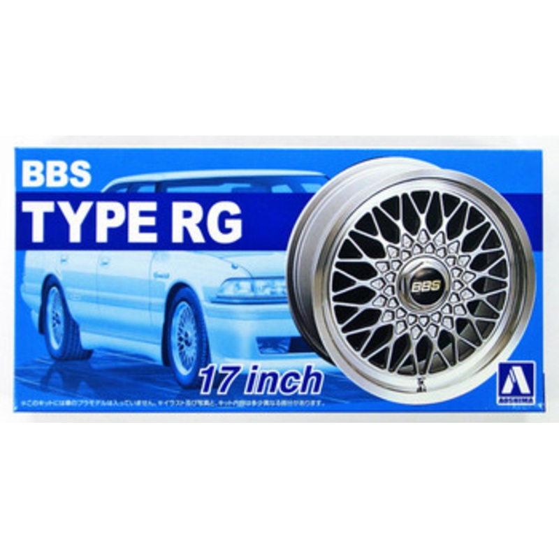 Aoshima Tuned Parts 1/24 BBS Rg 17inch Tire & Wheel Set