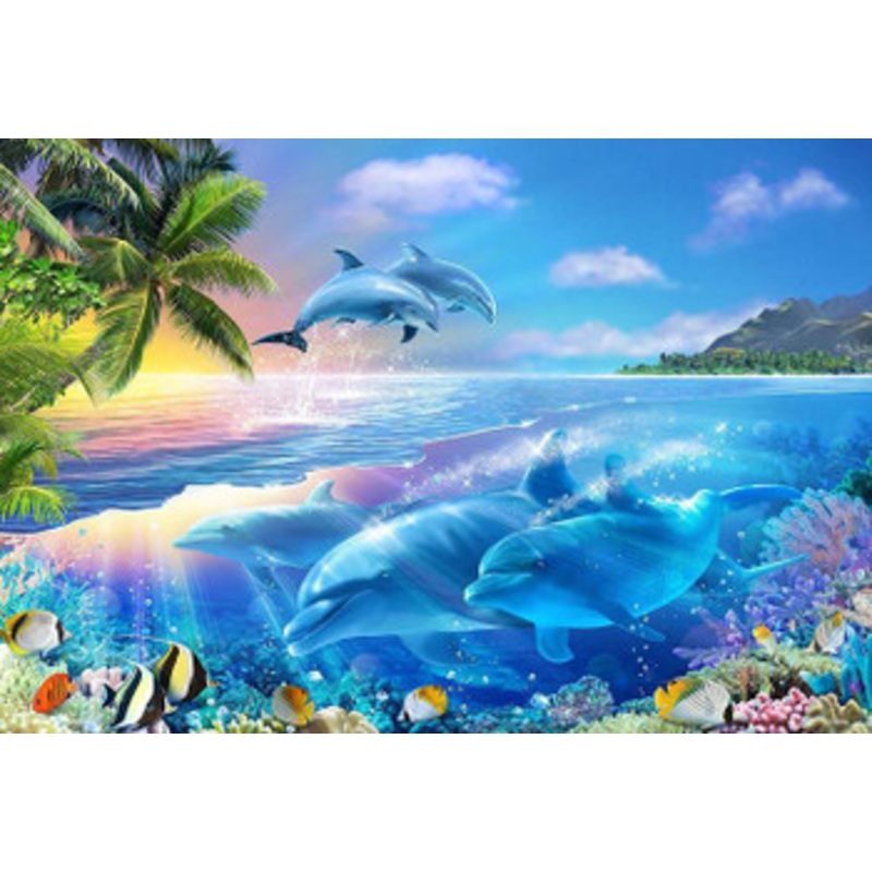 Beverly M81-643 Jigsaw Puzzle Precious Dolphins (1000 S-Pieces)