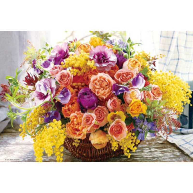 Beverly M81-648 Jigsaw Puzzle Happy Flowers (1000 S-Pieces)