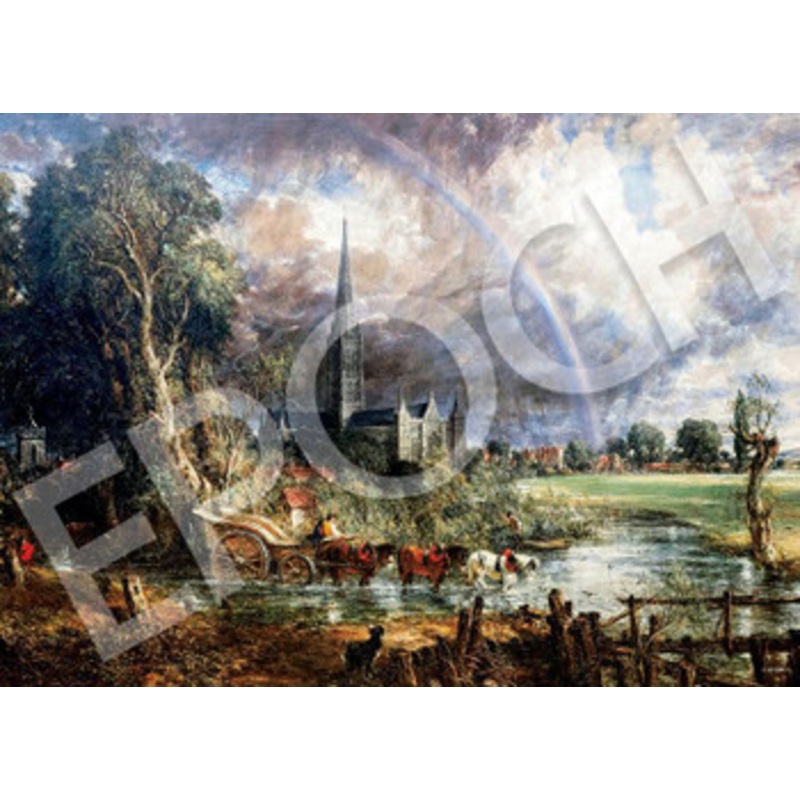 Epoch 54-100 Jigsaw Puzzle Salisbury Cathedral in a Meadow (2000 S-Pieces)
