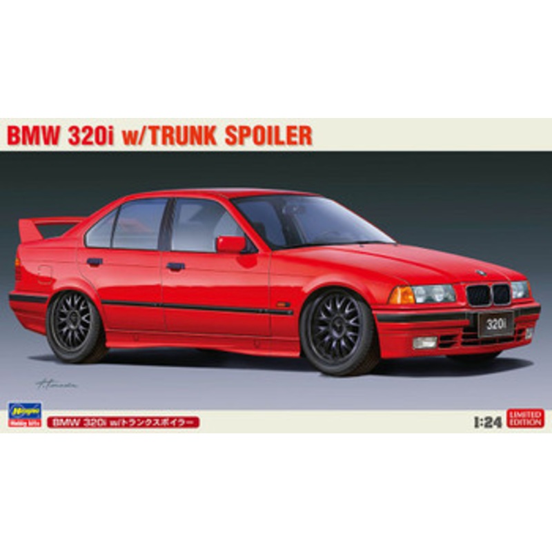 Hasegawa 1/24 BMW 320I w/Trunk Spoiler Plastic Model