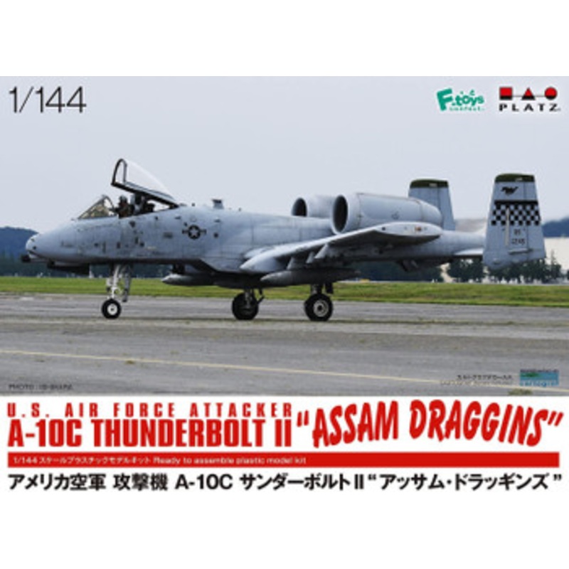 Platz 1/144 US Air Force Attack Aircraft A-10C Thunderbolt II Assamu Doragginzu Plastic Model