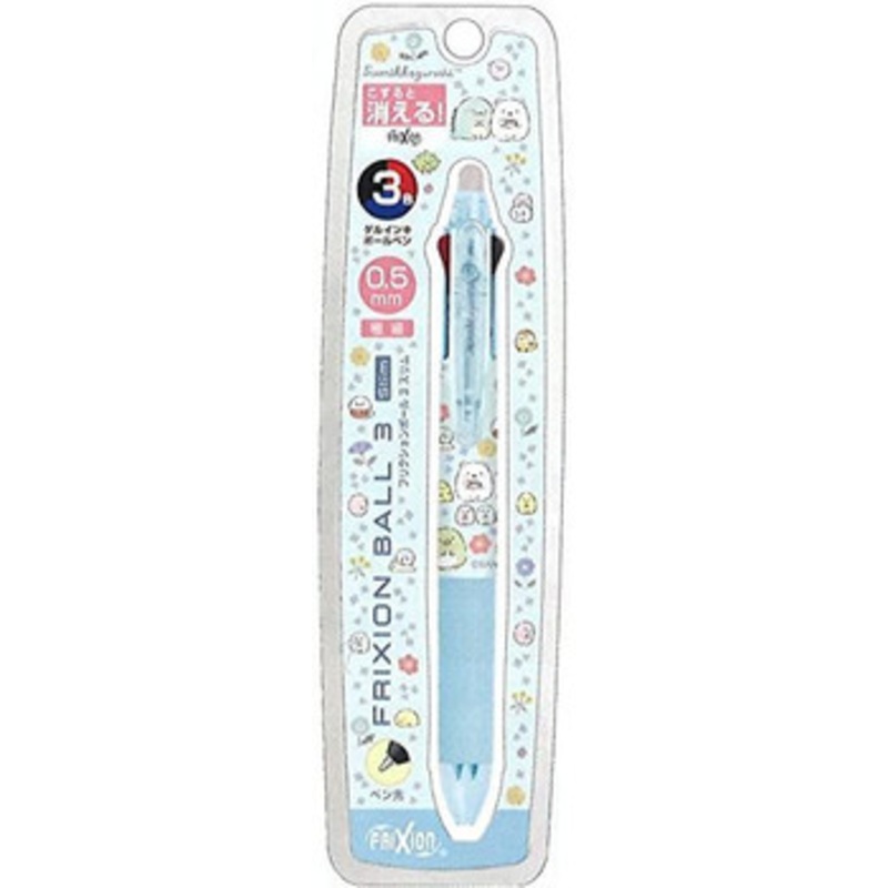 San-x Sumikko Gurashi Friction Ballpoint Pen Slim 3 Color 0.5mm (Blue)