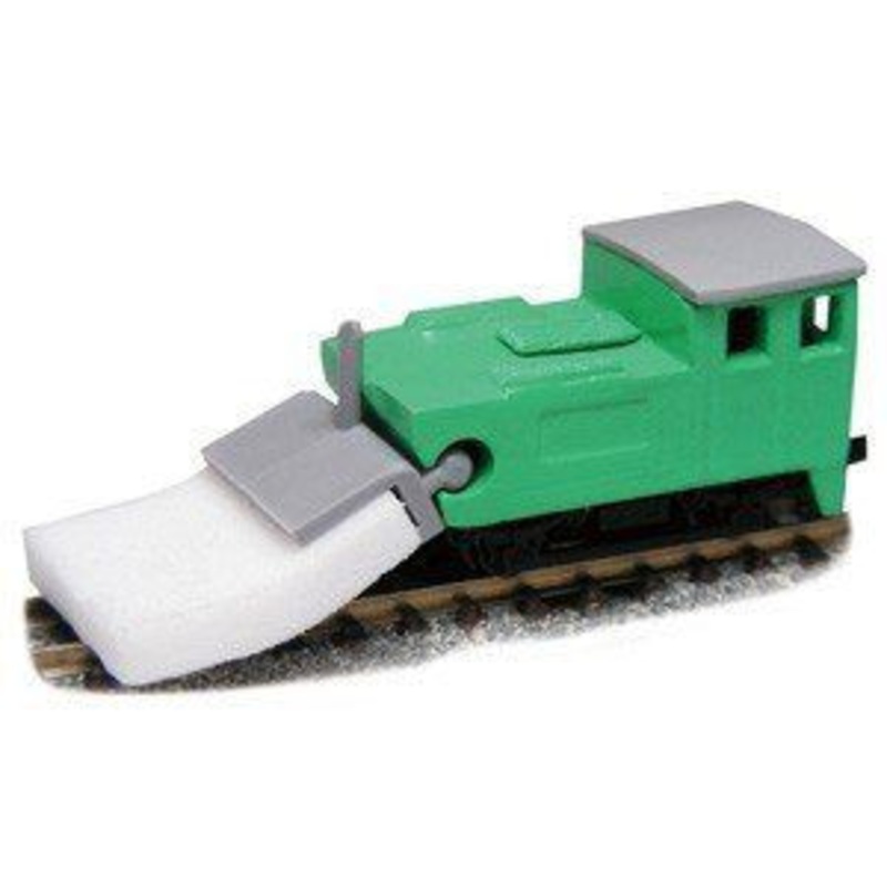 Tsugawa Yokou 12512 Mop Type Track Cleaning Car (Turquoise Green) (N scale)