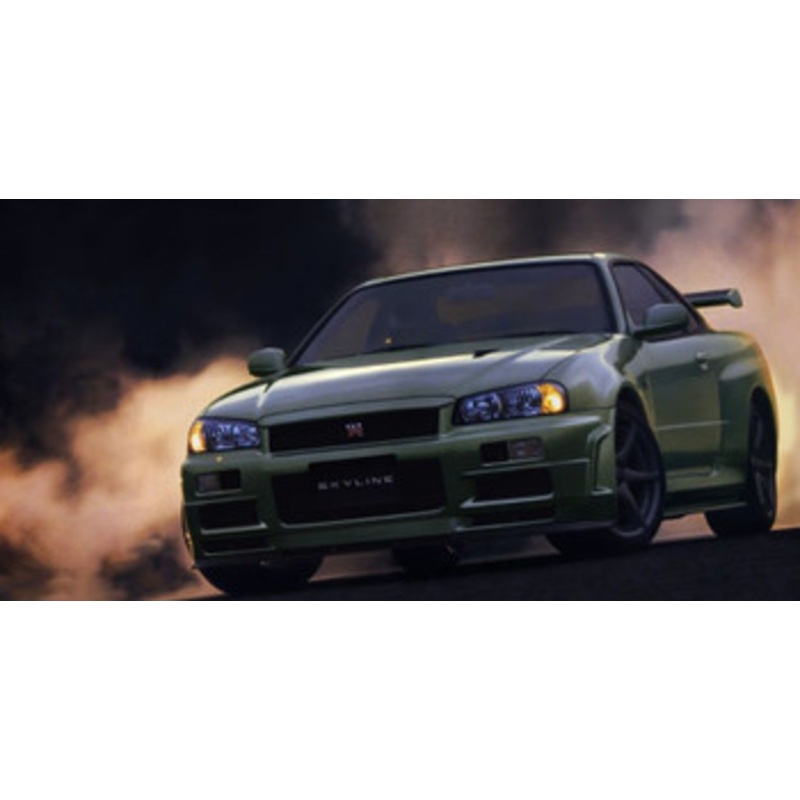 Fujimi Inch Up 1/24 No. 285 Skyline GT-R V-specII Nur (w/NISMO Front Air Bumper) BNR34 Plastic Model