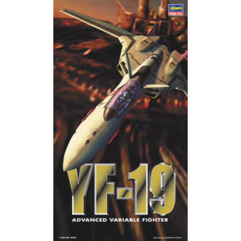 Hasegawa 1/72 YF-19 Advanced Variable Fighter Plastic Model (Macross Plus)