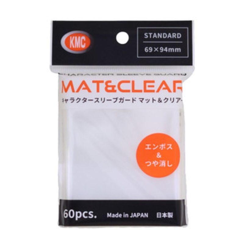 KMC Card Barrier Character Sleeve Guard Mat (Matte) And Clear 60pcs