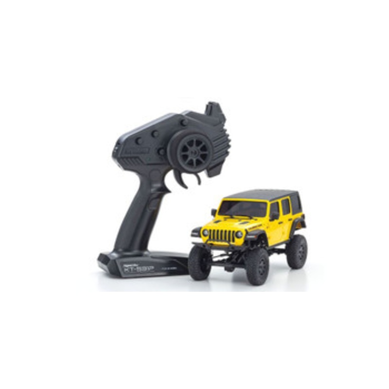 Kyosho RC Model Car Ready Set MINI-Z 4E4 Series Jeep WRANGLER UNLIMITED Rubicon Hellayella 32521Y