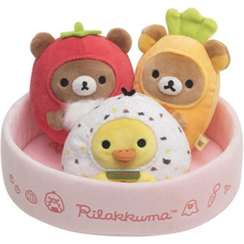 San-x Rilakkuma Bento Box Plush Set