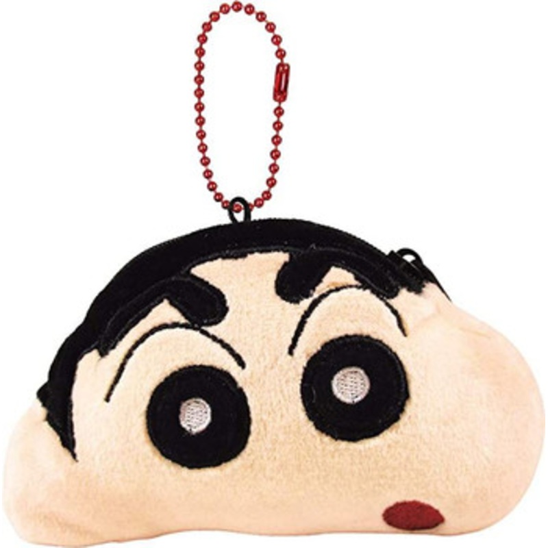 T’s Factory Crayon Shin Fluffy Zipper Keychain Case Shin-chan