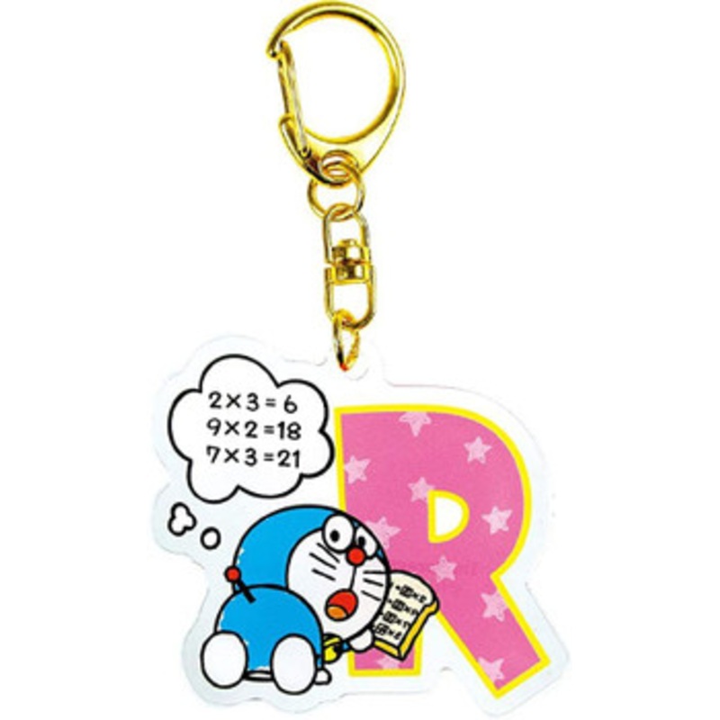 T’s Factory I’m Doraemon Initial Acrylic Keychain – R