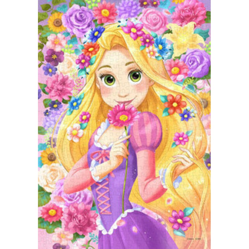 Tenyo DPG500-674 Jigsaw Puzzle Disney Tangled Rapunzel Gift of Flowers (Pure White) (500 S-Pieces)