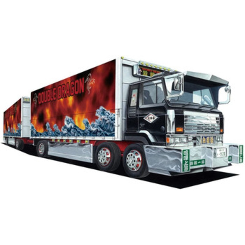Aoshima 1/64 Decoration Truck Mini Deco NEXT No.12 Sousai-Ryu Full Trailer Plastic Model