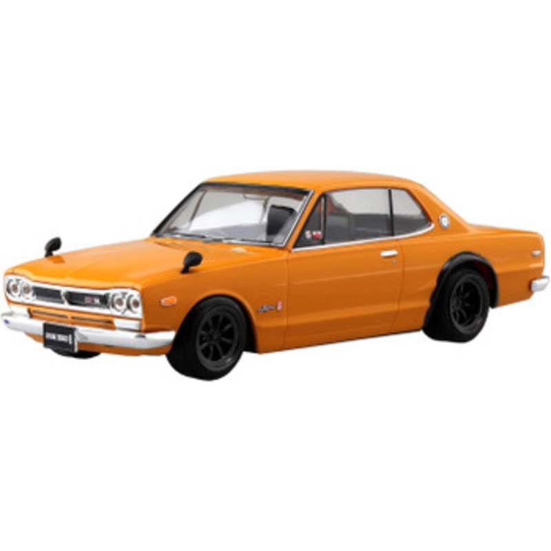 Aoshima The Snap Kit 1/32 Nissan Skyline 2000GT-R Custom Wheel (Safari Brown) Plastic Model