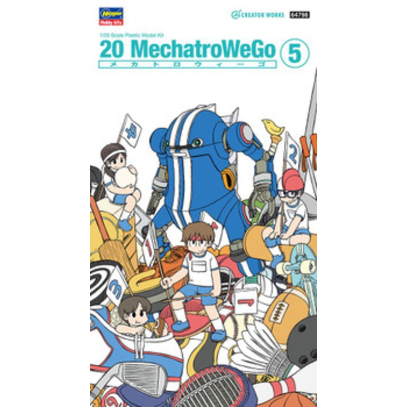 Hasegawa 1/20 Mechatro WeGo  No.05 Sports Blue Plastic Model