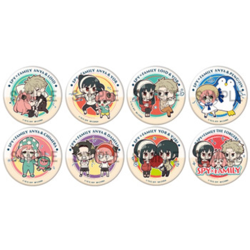 Megahouse Spy x Family  Button Badge Collection Buddy Colle 8pcs Box