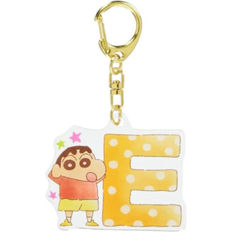 T’s Factory Crayon Shin-chan Initial Acrylic Keychain E