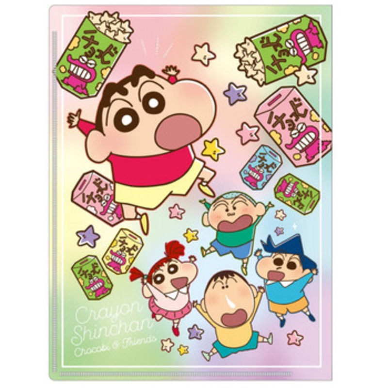 T’s Factory Crayon Shin-chan Loose Leaf Pocket Clear File – Rainbow Friends