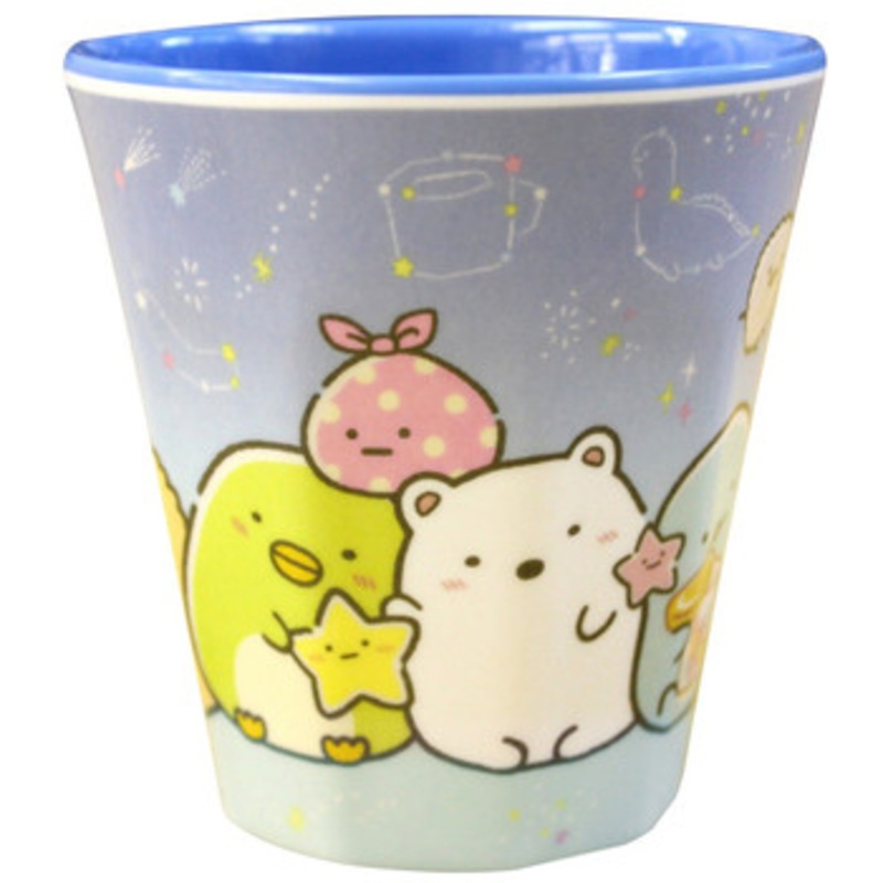 T’s Factory Sumikko Gurashi Melamine Cup A Walk in Starry Sky Blue