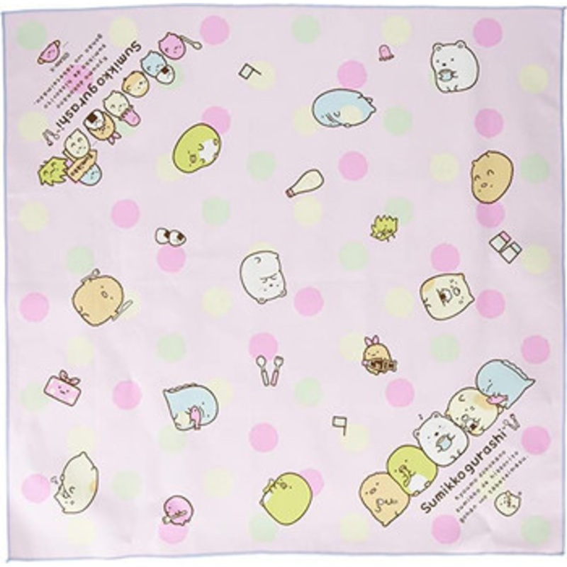 San-x Sumikko Gurashi Lunch Cloth Dot Pattern Pink