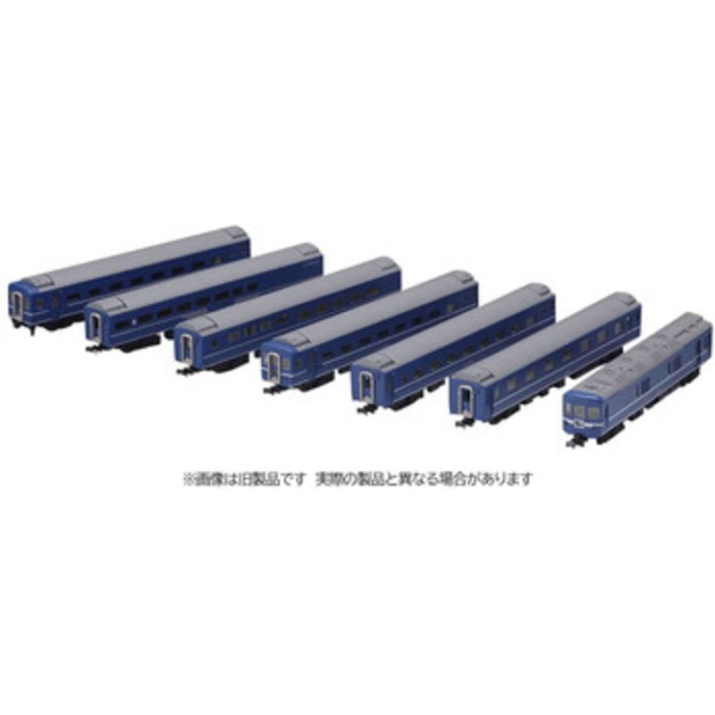 Tomix 98802 JNR Limited Express Sleeping Train Series 24 Type 25-100 ‘Hayabusa’ 7 Cars Set (N scale)
