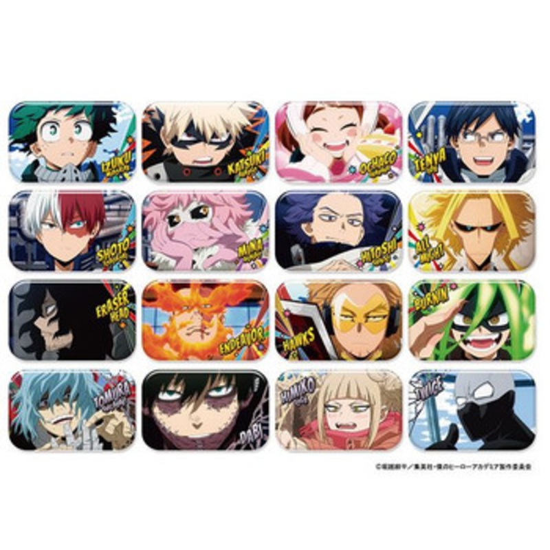 Ensky My Hero Academia Marukaku Tin Button Badge Vol.7 16pcs Box