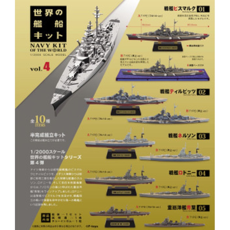 F-toys 1/2000 Navy Kit of the World vol.4 10Pack Box