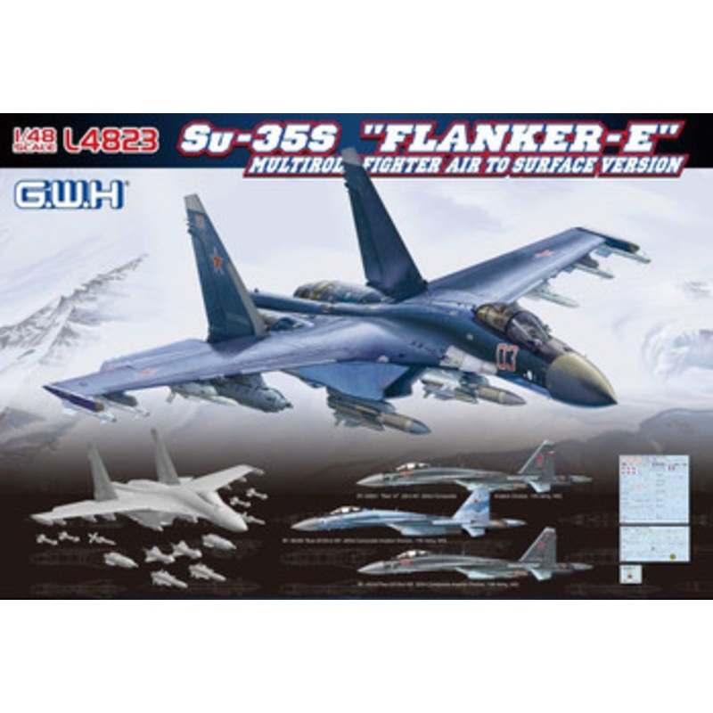 Great Wall Hobby 1/48 Su-35S Flanker E Multirole Fighter Air To Surface Version Plastic Model