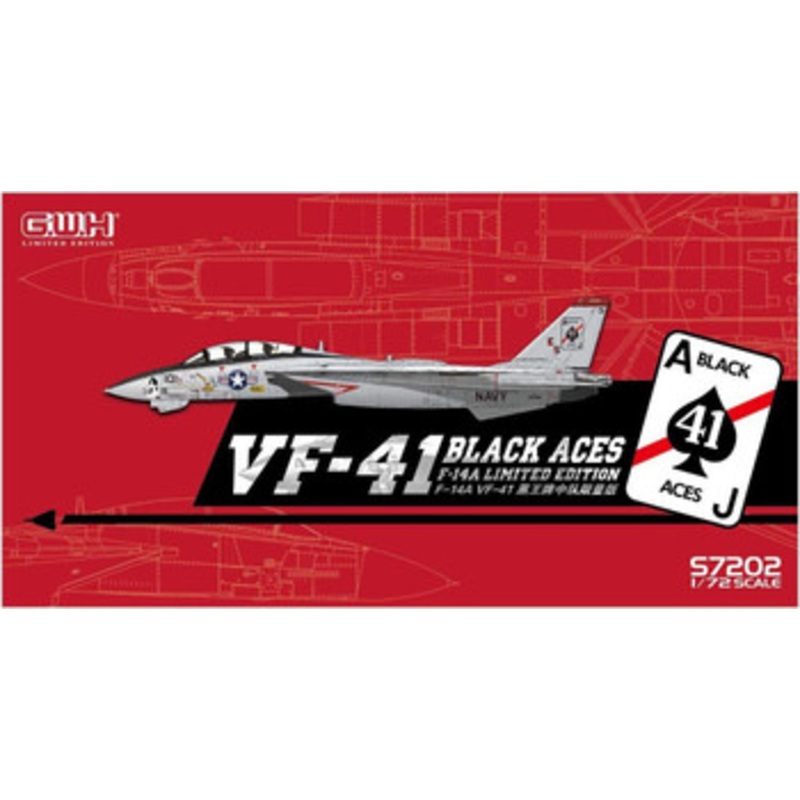 Great Wall Hobby 1/72 US Navy F-14A VF-41 Black Aces Plastic Model