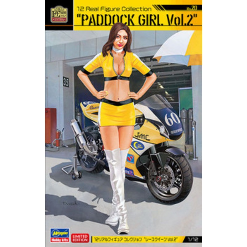 Hasegawa 1/12 Real Figure Collection No.20 ‘Race Queen Vol.2’ Unpainted Resin Figure