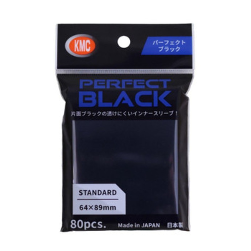 KMC Card Barrier Perfect Black 80pcs