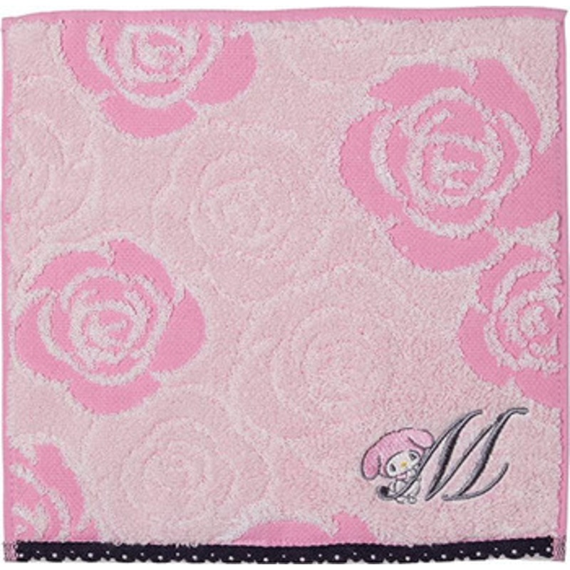 Marushin My Melody Mini Towel – Initial Rose My Melody (M)