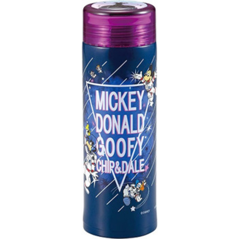 Pearl Metal Disney Lightweight Slim Personal Bottle 300ml Mickey & Friends Galaxy