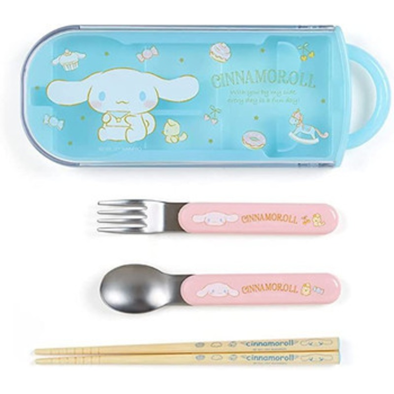 Sanrio Lunch Trio Set (Fork, Spoon, Chopsticks) Cinnamoroll