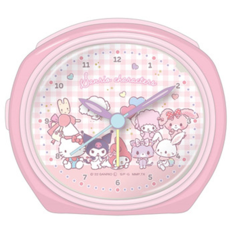 T’s Factory Sanrio Continuous Second Hand Bell Alarm Clock Pink