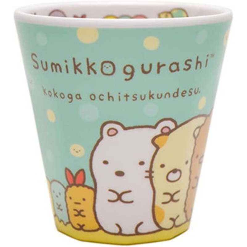 T’s Factory Sumikko Gurashi W Print Melamine Cup Blue